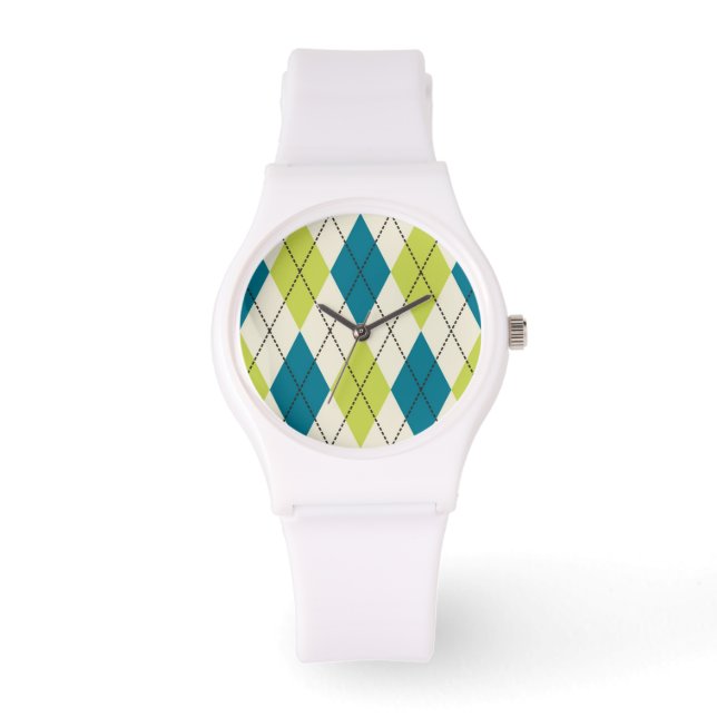 Reloj De Pulsera Argel Azul Y Verde (Anverso)