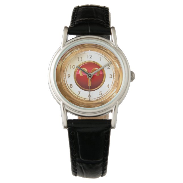 Reloj De Pulsera Aries Astrología (Anverso)