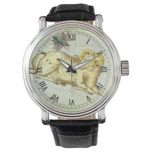 Reloj De Pulsera Aries Carnero, Constelación Vintage, Espejo de Ura
