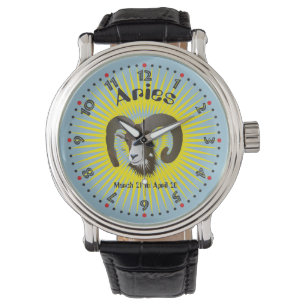 Reloj De Pulsera Aries March 21 to el abril 20 Watch