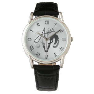 Reloj De Pulsera Aries plateados Ram Zodiac