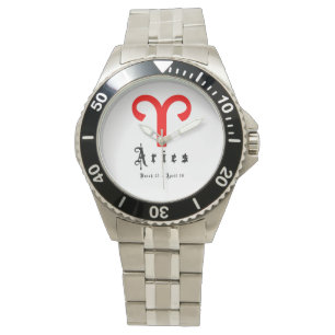 Reloj De Pulsera Aries Rótulo Astrología Zodiac