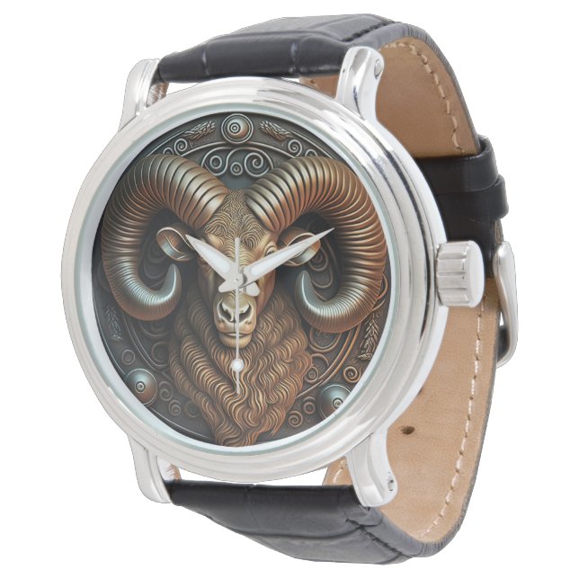 Reloj De Pulsera Aries Zodiac Rótulo Aries Horoscopio (Angular)