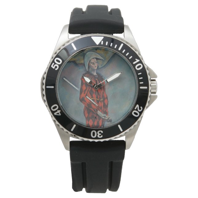 Reloj De Pulsera Arlequín (Joker) (por Paul Cézanne) (Anverso)