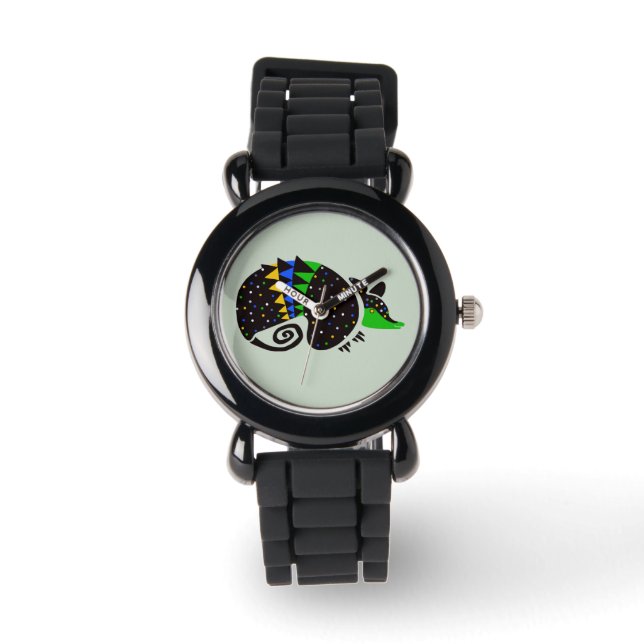 Reloj De Pulsera ARMADILLO dibujado a mano - Vida silvestre - Natur (Anverso)