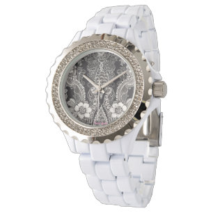 Reloj De Pulsera Armonía floral de encaje