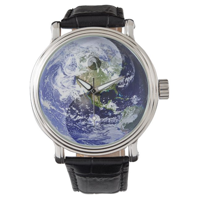 Reloj De Pulsera Armonía Yin-Yang en nuestro planeta (Anverso)