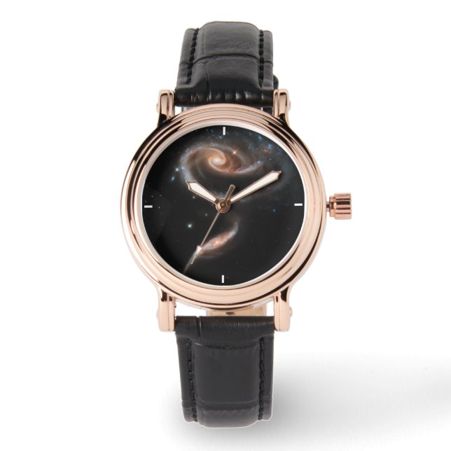 Reloj De Pulsera Arp 273 Interactuando Galaxias En Andromeda. (Anverso)
