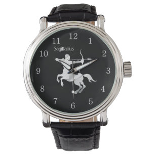 Reloj De Pulsera Arquero plateado sagitario Zodiac