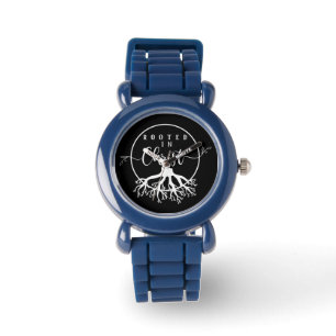 Reloj De Pulsera Arraigado en Cristo