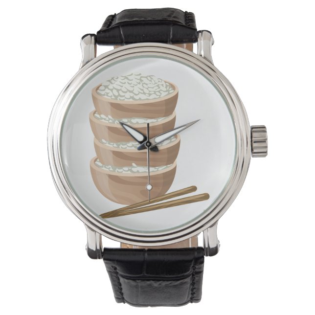 Reloj De Pulsera Arroz adecuado para alimentos (Anverso)