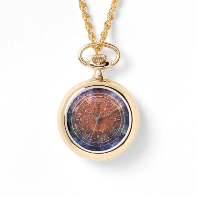Reloj De Pulsera Arroz y Steampunk Azul (Anverso)