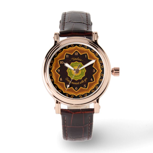 Reloj De Pulsera Art Deco 4º Aniversario Observatorio de la Piscina (Anverso)