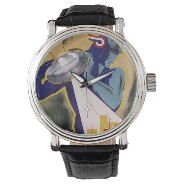 Reloj De Pulsera Art Deco Jaarbeurs Utrecht 1934 (Anverso)