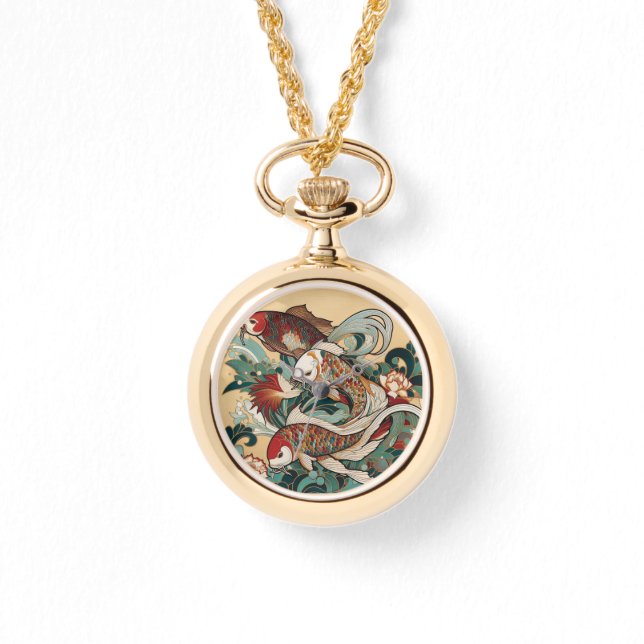 Reloj De Pulsera Art Deco Koi eWatch (Anverso)