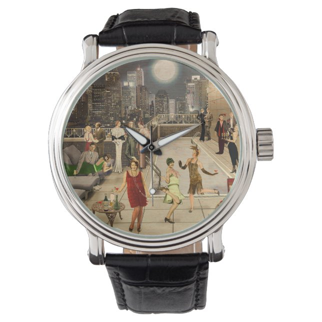 Reloj De Pulsera Art Déco Skyline (Anverso)