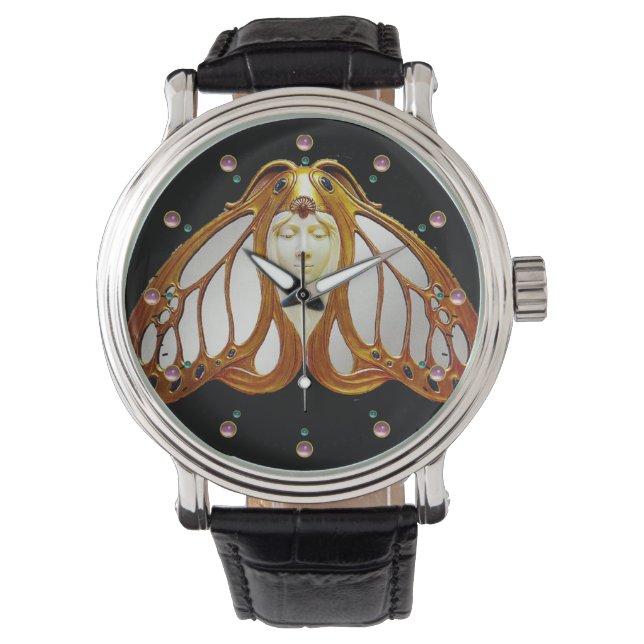 RELOJ DE PULSERA ART NOUVEAU MOTH WOMAN (Anverso)