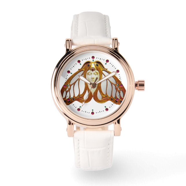 RELOJ DE PULSERA ART NOUVEAU MOTH WOMAN (Anverso)