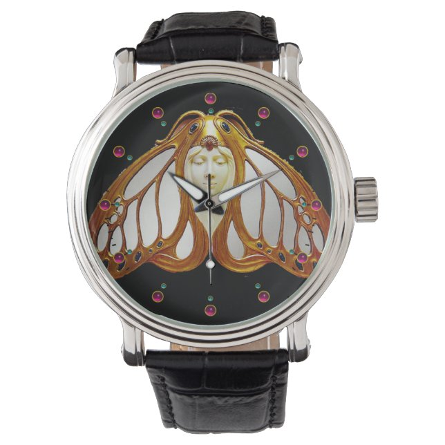 RELOJ DE PULSERA ART NOUVEAU MOTH WOMAN (Anverso)