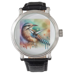 Reloj De Pulsera Artamo Bird 210824AREF149 - Watercolor