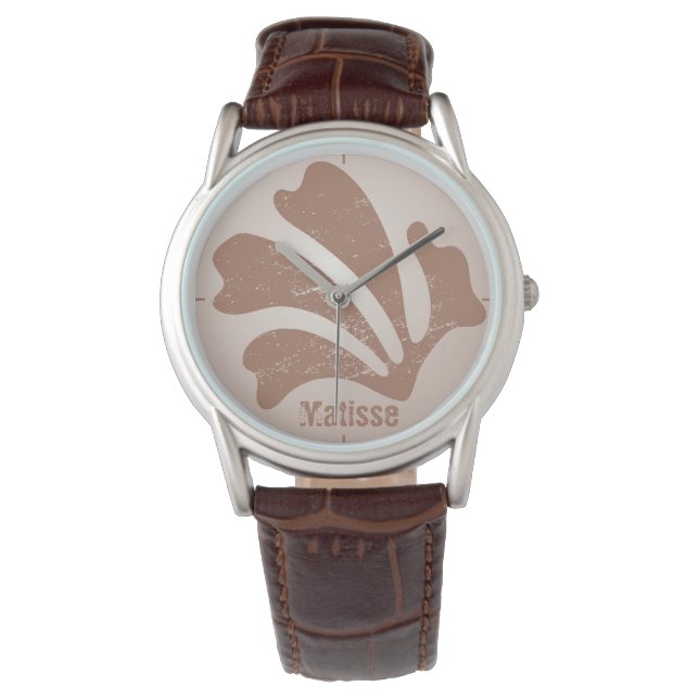 Reloj De Pulsera Arte abstracto Algas pardas, Kelp (Anverso)