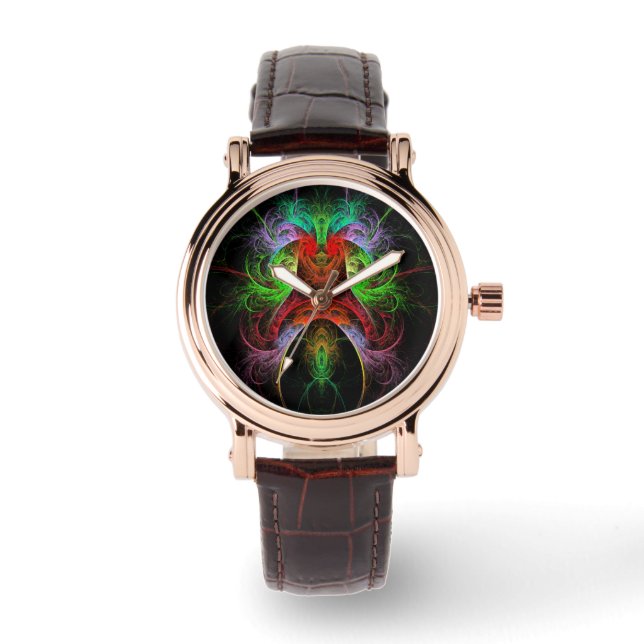 Reloj De Pulsera Arte abstracto carnaval (Anverso)