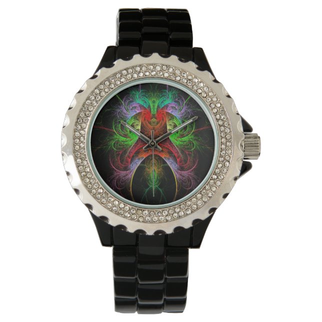 Reloj De Pulsera Arte abstracto carnaval (Anverso)