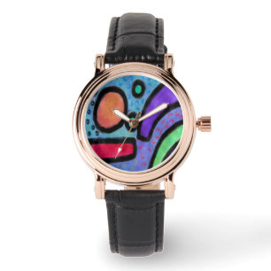 Reloj De Pulsera Arte abstracto colorido para vestir