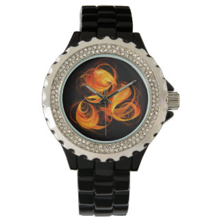 Reloj De Pulsera Arte abstracto de bola de fuego