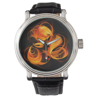 Reloj De Pulsera Arte abstracto de bola de fuego
