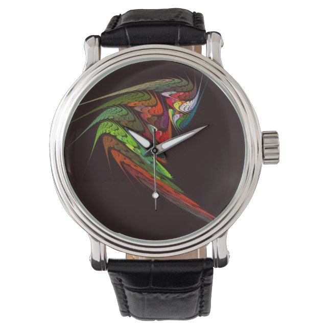 Reloj De Pulsera Arte abstracto de Chameleon (Anverso)
