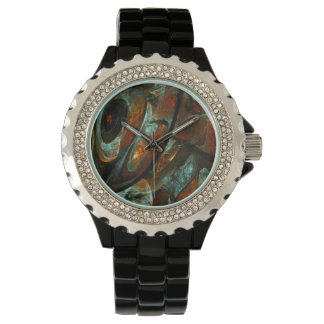 Reloj De Pulsera Arte abstracto de división de tiempo