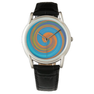 Reloj De Pulsera Arte abstracto de remolino moderno #17