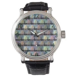 Reloj De Pulsera Arte abstracto del eucalipto australiano,