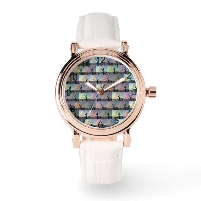 Reloj De Pulsera Arte abstracto del eucalipto australiano, (Anverso)