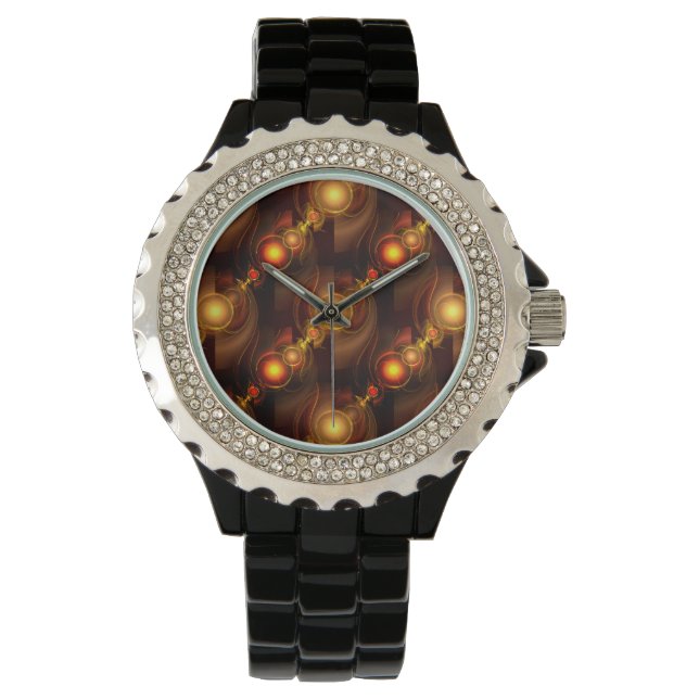Reloj De Pulsera Arte abstracto moderno boho elegante patrón #501 d (Anverso)