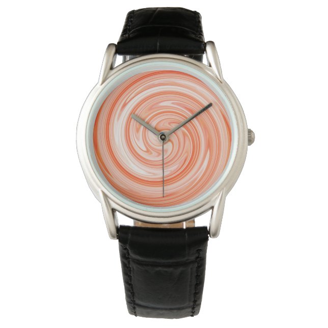 Reloj De Pulsera Arte abstracto moderno de remolino #4 (Anverso)