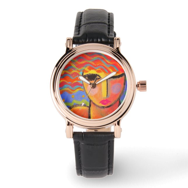 Reloj De Pulsera Arte abstracto original (Anverso)