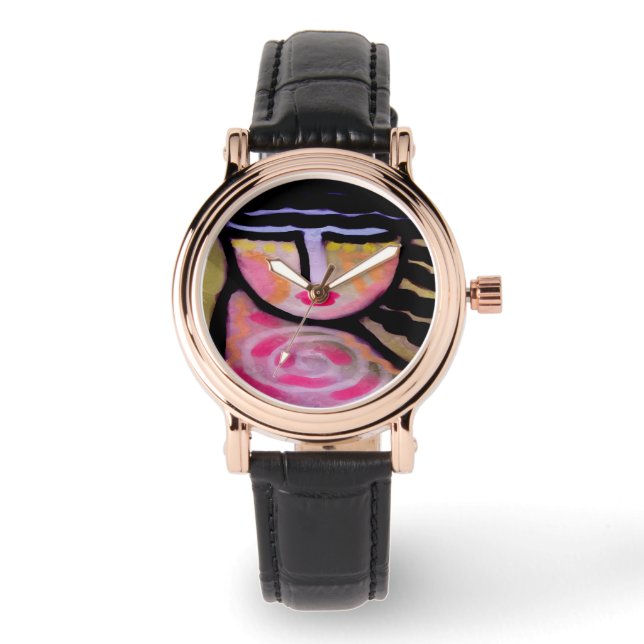 Reloj De Pulsera Arte abstracto original para usar (Anverso)