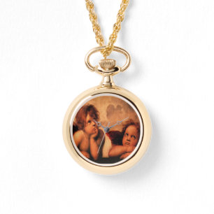 Reloj De Pulsera Arte angelical de la querube de Raphael