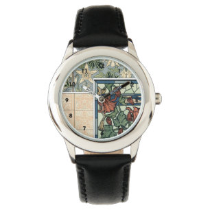 Reloj De Pulsera Arte Antiguo Moderno, Flores Columbine Aquilegia