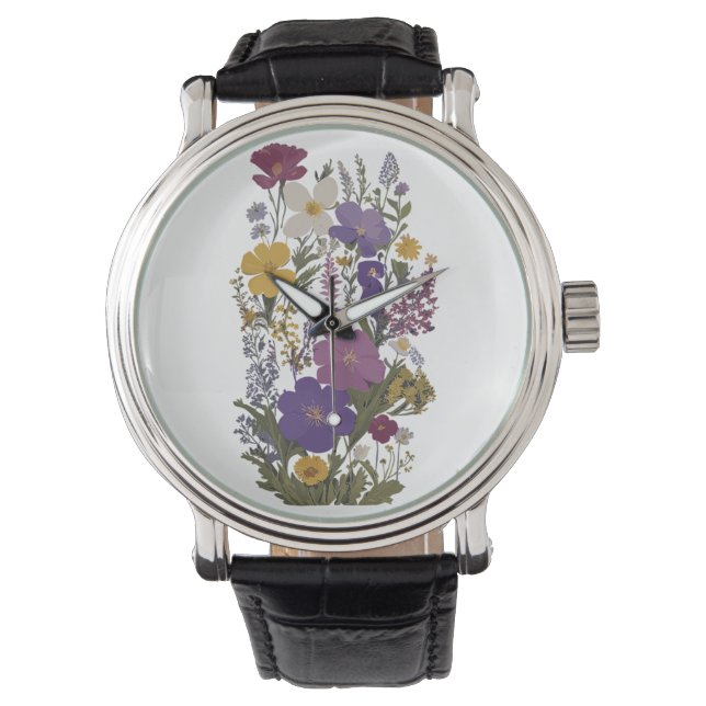 Reloj De Pulsera Arte botánico (Anverso)
