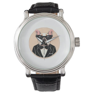 Reloj De Pulsera Arte Bulldog francés