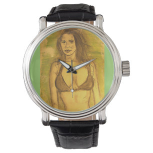 Reloj De Pulsera arte chica bikini