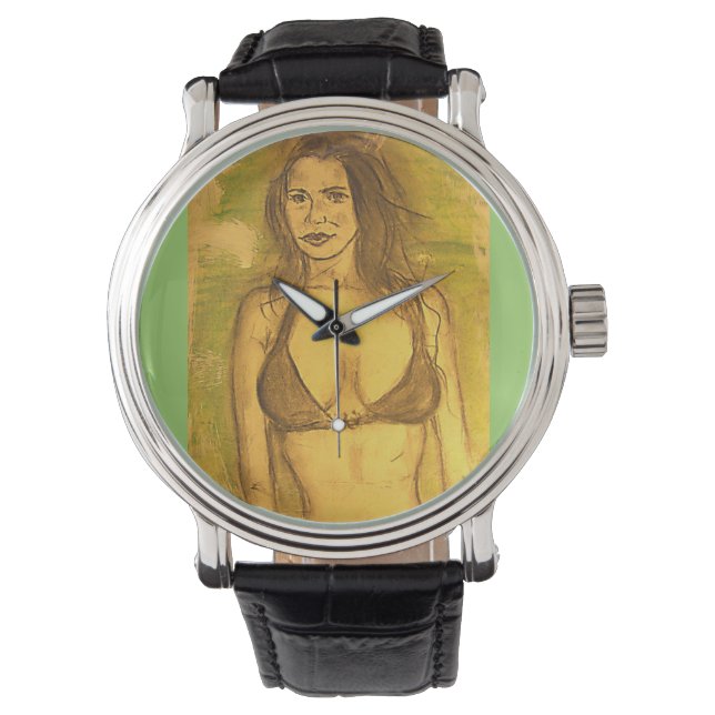 Reloj De Pulsera arte chica bikini (Anverso)