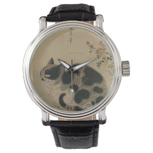 Reloj De Pulsera Arte coreano ByeonSangbyeok-Gukjeong Cat