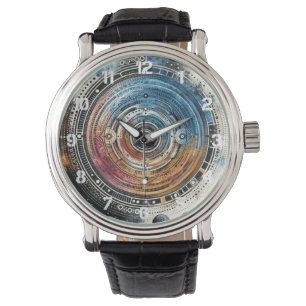 Reloj De Pulsera Arte cósmico estilo Batik futurista - Diseño espac