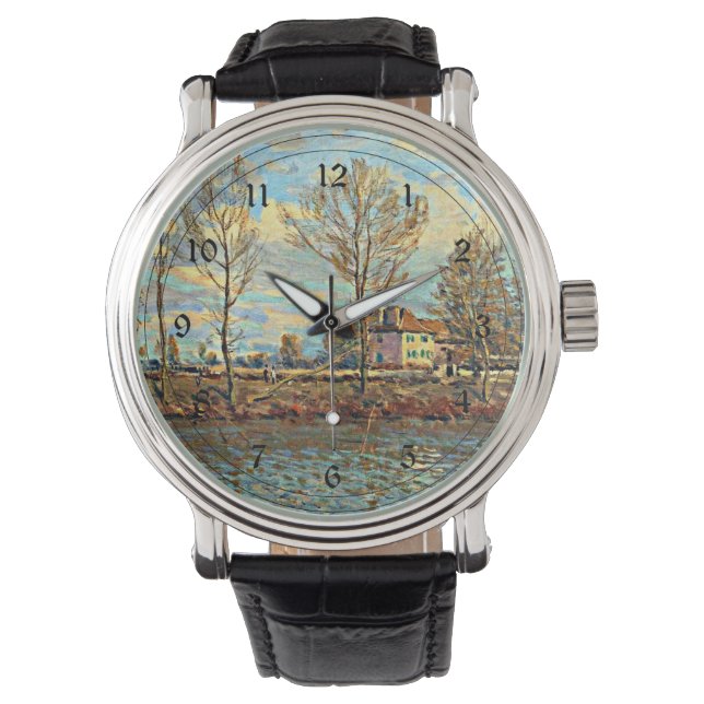 Reloj De Pulsera Arte de Alfred Sisley - Grand Jatte, (Anverso)