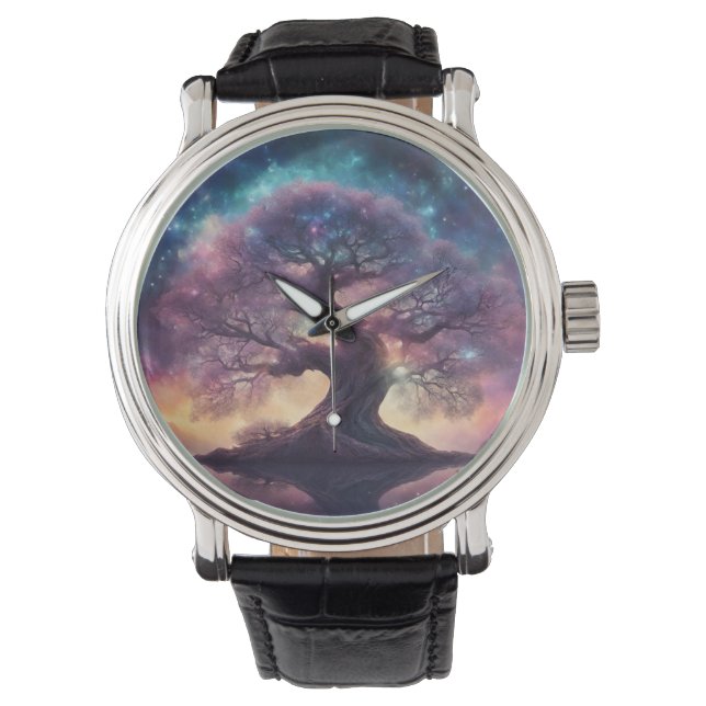 Reloj De Pulsera Arte de árbol fantasmal (Anverso)