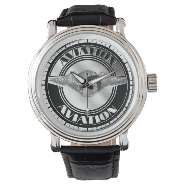 Reloj De Pulsera Arte de aviación de época (Anverso)